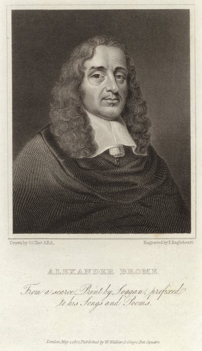 Alexander Brome - angielski poeta (1620 1666) autorstwa David Loggan