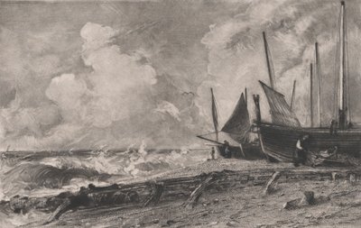 Plaża morska, 1830. autorstwa David Lucas
