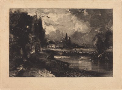 Młyn w pobliżu Colchester autorstwa David Lucas after John Constable