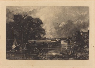 Rzeka Stour autorstwa David Lucas after John Constable