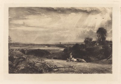 Letni poranek autorstwa David Lucas after John Constable