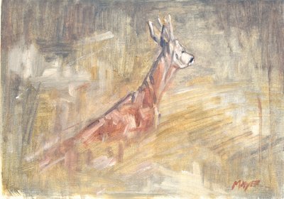 Roe Buck, 2023 (olej na płótnie) autorstwa David Mayer