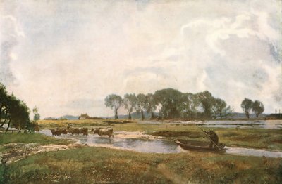 Driving the Cows, Hampshire, 1892, c1930. autorstwa David Murray
