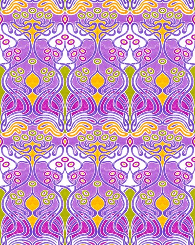Beauclair Mauve, 2018 (mieszane media cyfrowe) autorstwa David Newton