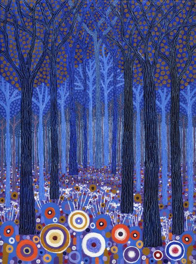 Blue Forest, 2011 (akryl na płótnie) autorstwa David Newton