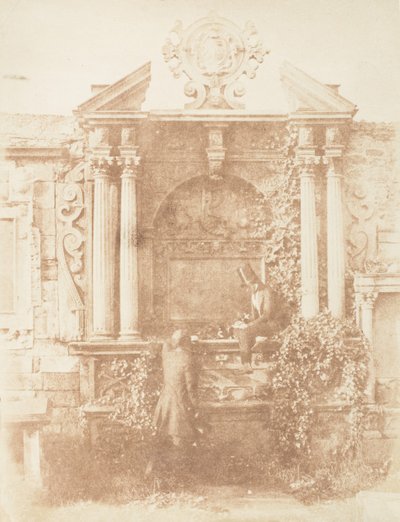Edynburg. Cmentarz Szarych Braci, 1843-47. Twórcy: David Octavius Hill, Robert Adamson, Hill & Adamson. autorstwa Hill and Adamson