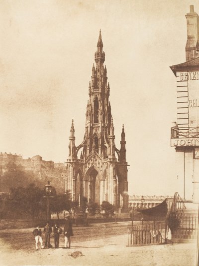 Edynburg. Pomnik Scotta, 1843-47. Twórcy: David Octavius Hill, Robert Adamson, Hill & Adamson. autorstwa Hill and Adamson