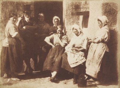 Drzwi domku pilota w Newhaven, 1845 r. (zdjęcie) autorstwa David Octavius Hill