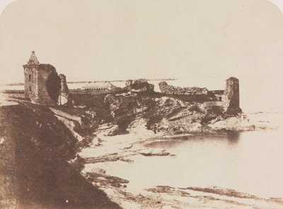 Zamek St. Andrews, od południowego wschodu autorstwa David Octavius Hill