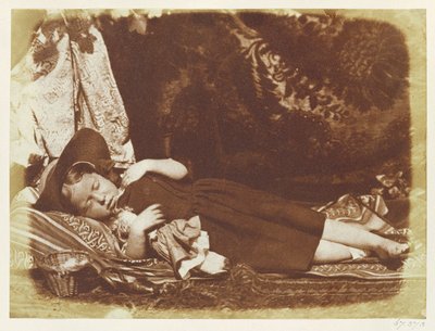 Bedfellows, ok. 1843-47 (odbitka na papierze solonym z negatywu kalotypu) autorstwa David Octavius Hill