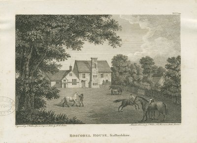 Dom Boscobel: grawerowanie autorstwa David Parkes