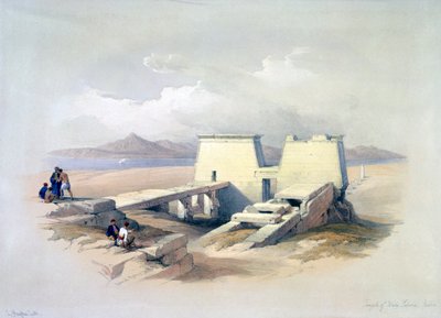 „Świątynia Wady Saboua, Nubia”, XIX w. autorstwa David Roberts, Louis Haghe