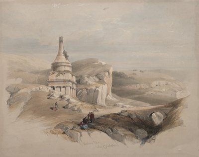 Słup Absaloma, Dolina Jozafata autorstwa David Roberts