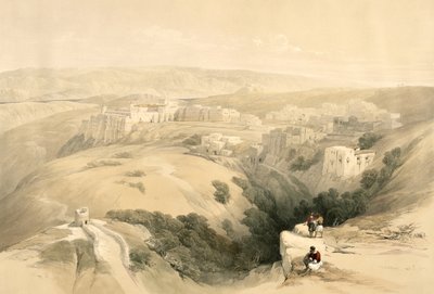 Betlejem, 6 kwietnia 1839, tablica 85 z tomu II "Ziemi Świętej", sztychowana przez Louisa Haghe (1806-1885) wyd. 1843 autorstwa David Roberts