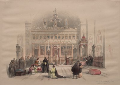 Kaplica klasztoru św Saby, 1839. autorstwa David Roberts
