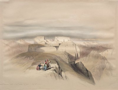 Kaplice Chrześcijan i Mahomedan na szczycie Synaju, 1839. autorstwa David Roberts
