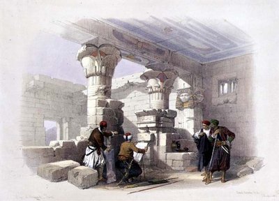 Deir Al-Madinah, Teb, z "Egipt i Nubia", t.1 (litho) autorstwa David Roberts