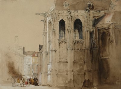 Dieppe, 1828 autorstwa David Roberts