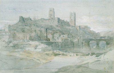 Durham, 1836 r autorstwa David Roberts