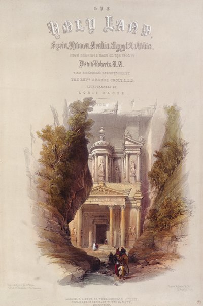 Frontyspis do „Ziemi Świętej”, rytowany przez Louisa Haghe (1806-1885) autorstwa David Roberts