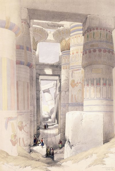 Karnac, 27 listopada 1838, 1842-1849 autorstwa David Roberts