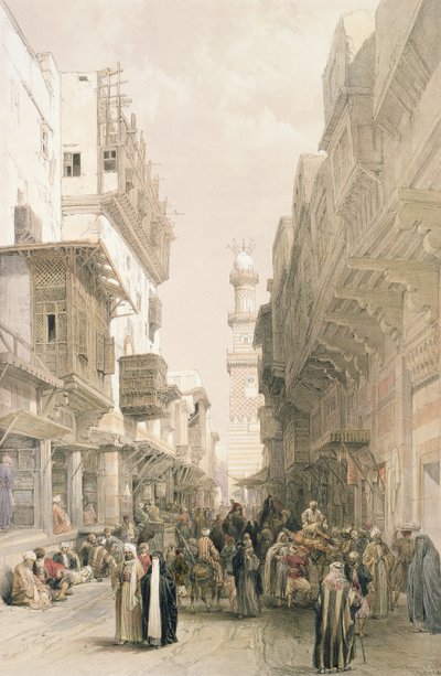 Meczet El Mooristan, Kair, z Egiptu i Nubii, tom 3 autorstwa David Roberts