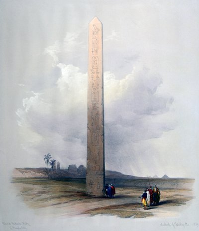 Obelisk Heliopolis, 1839. autorstwa David Roberts