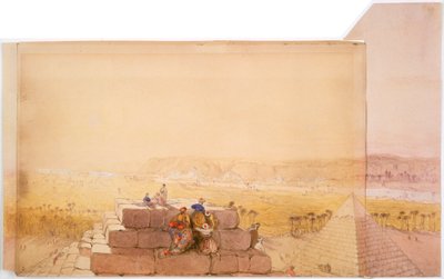 Piramidy, XIX w. autorstwa David Roberts