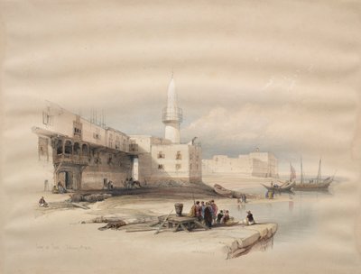 Nabrzeże w Suezie, 1839. autorstwa David Roberts