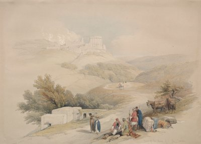 Ruiny kościoła św. Jana Sabasty, 1839. autorstwa David Roberts