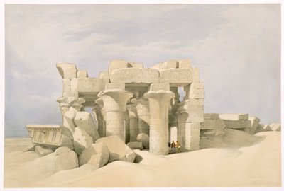Świątynia Sobka i Horusa w Kom Ombo, Egipt, XIX w. autorstwa David Roberts