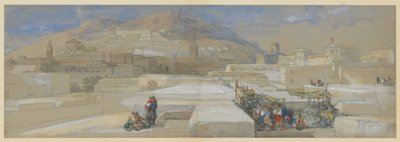 Tétouan widziany z tarasu domu Cohena, Maroko autorstwa David Roberts