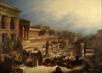 Odejście Izraelitów, 1829 autorstwa David Roberts