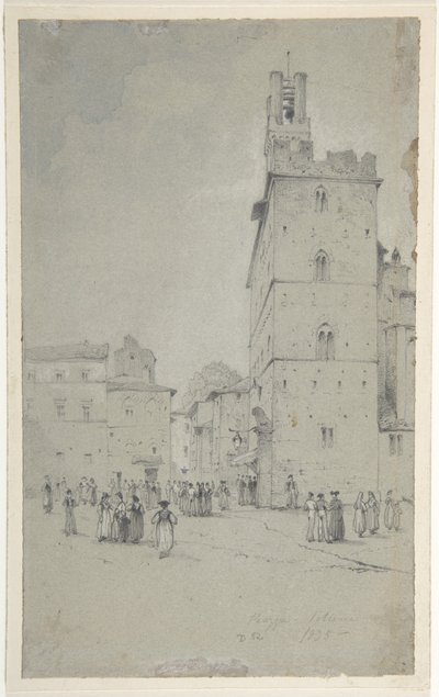 Palazzo dei Priori w Volterze autorstwa David Roberts