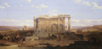 Ruiny Małej Świątyni w Baalbek, autorstwa David Roberts