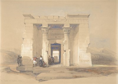 Świątynia w Dendur, Nubia, 1848. autorstwa David Roberts