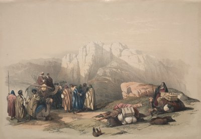 Grobowiec Aarona, Szczyt Góry Horeb autorstwa David Roberts