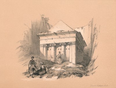 Grób Zachariasza, 1855 autorstwa David Roberts