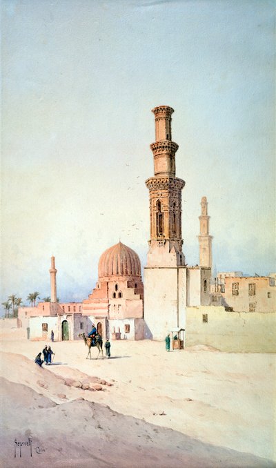 Grób Califów, Kair, ok. 1907 r. autorstwa David Roberts