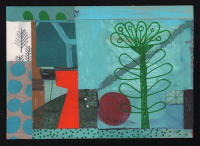 W rozkwicie W rozkwicie, 2023 (farba i kolaż) autorstwa David Shillinglaw