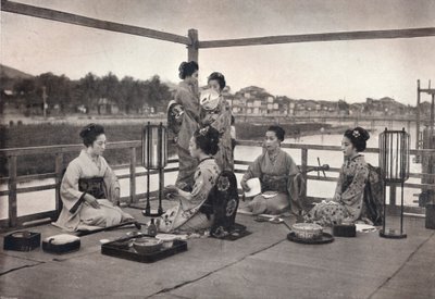 „Posiłek japoński”, ok. 1903 r. autorstwa David Stevenson and Co