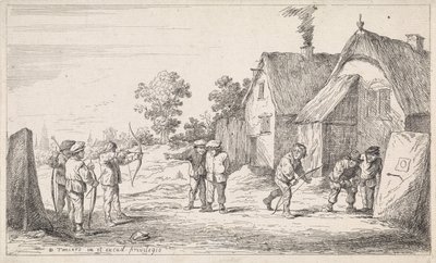 łucznicy Plenerowe sceny rodzajowe (tytuł serialu) autorstwa David Teniers (II)