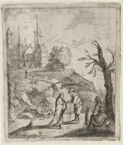 Krajobraz z wróżką autorstwa David Teniers (II)