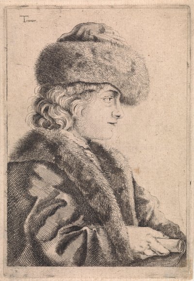 Mężczyzna spotkał bontmutów autorstwa David Teniers (II)