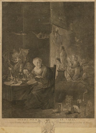 Wyjazd do Sabat autorstwa David Teniers
