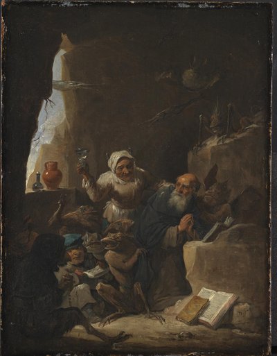 Kuszenie św. Antoniego autorstwa David Teniers II