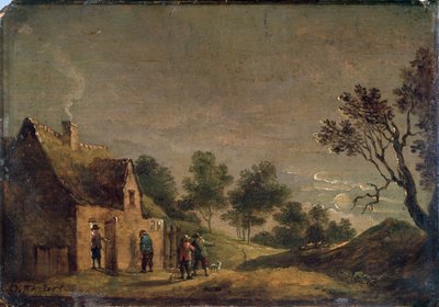 Tawerna Nocą, XVII wiek autorstwa David Teniers the Younger