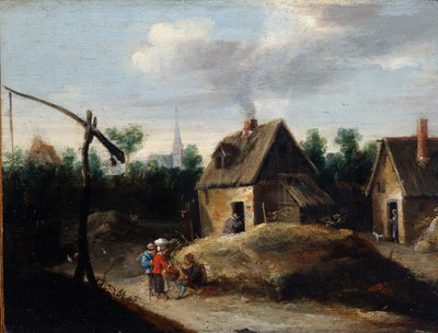 Krajobraz wiejski, XVII w. autorstwa David Teniers the Younger