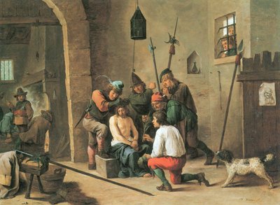 Niderlandzki: Korona cierniowa Człowieka Boleści autorstwa David Teniers the Younger