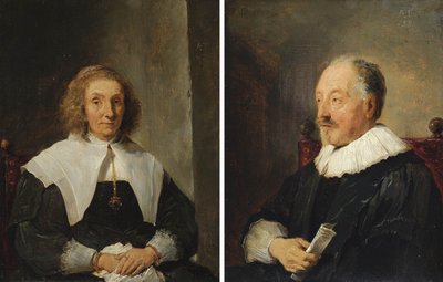 Portret kobiety i Portret mężczyzny autorstwa David Teniers the Younger